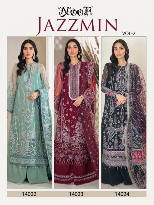 Noor Jazzmin Vol 2 Salwar Suit Wholesale Catalog 3 Pcs 8 510x680 - Noor Jazzmin Vol 2 Salwar Suit Wholesale Catalog 3 Pcs