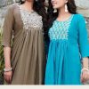 Tunic House Makhmali Kurti Wholesale Catalog 4 Pcs