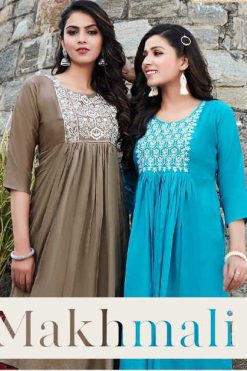 Tunic House Makhmali Kurti Wholesale Catalog 4 Pcs