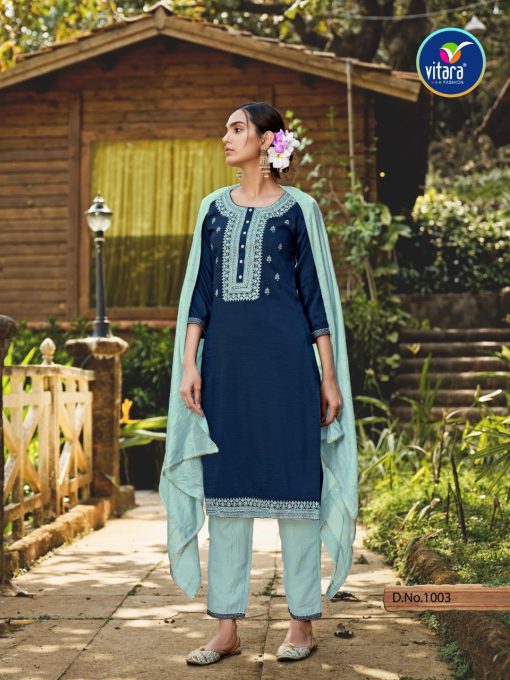 Vitara Vrinda Kurti with Dupatta Bottom Wholesale Catalog 4 Pcs 5 510x680 - Vitara Vrinda Kurti with Dupatta Bottom Wholesale Catalog 4 Pcs