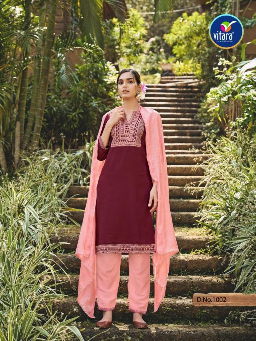 Vitara Vrinda Kurti with Dupatta Bottom Wholesale Catalog 4 Pcs 7 510x680 - Vitara Vrinda Kurti with Dupatta Bottom Wholesale Catalog 4 Pcs