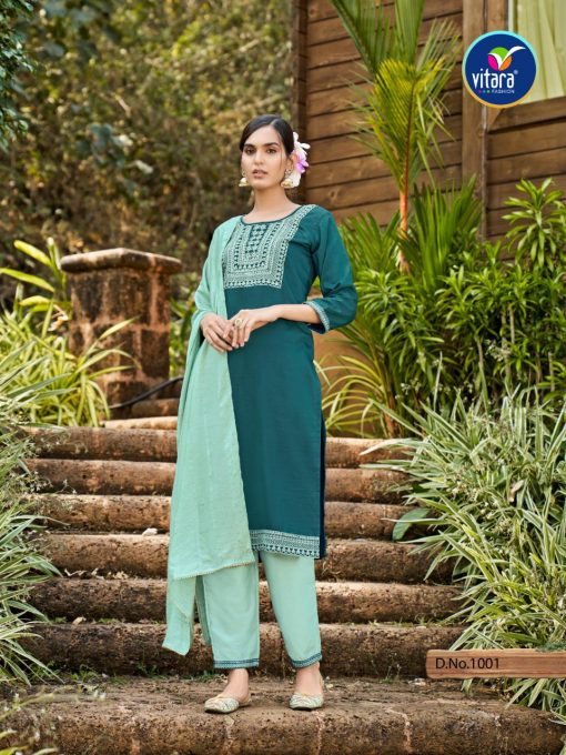 Vitara Vrinda Kurti with Dupatta Bottom Wholesale Catalog 4 Pcs 9 510x680 - Vitara Vrinda Kurti with Dupatta Bottom Wholesale Catalog 4 Pcs