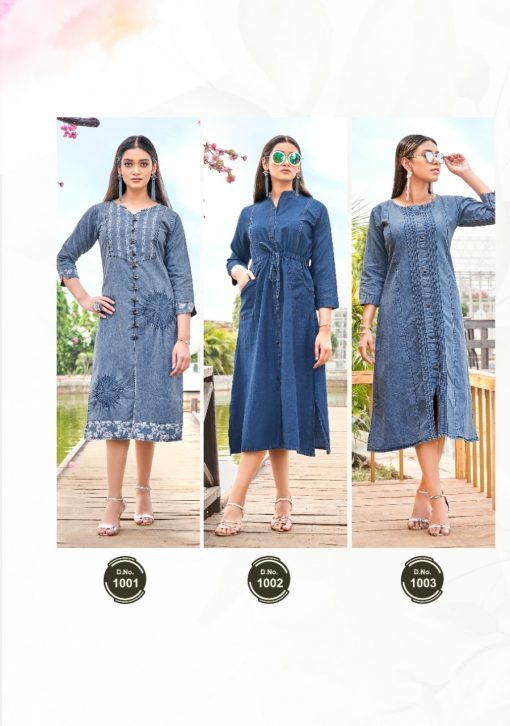 Wanna Denims Kurti Wholesale Catalog 6 Pcs 12 510x726 - Wanna Denims Kurti Wholesale Catalog 6 Pcs