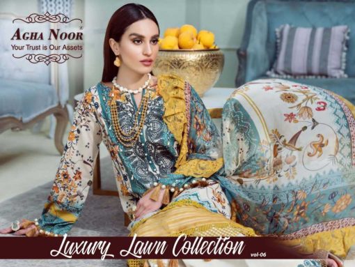 Agha Noor Vol 6 Luxury Lawn Collection Salwar Suit Wholesale Catalog 6 Pcs 7 1 510x383 - Agha Noor Vol 6 Luxury Lawn Collection Salwar Suit Wholesale Catalog 6 Pcs