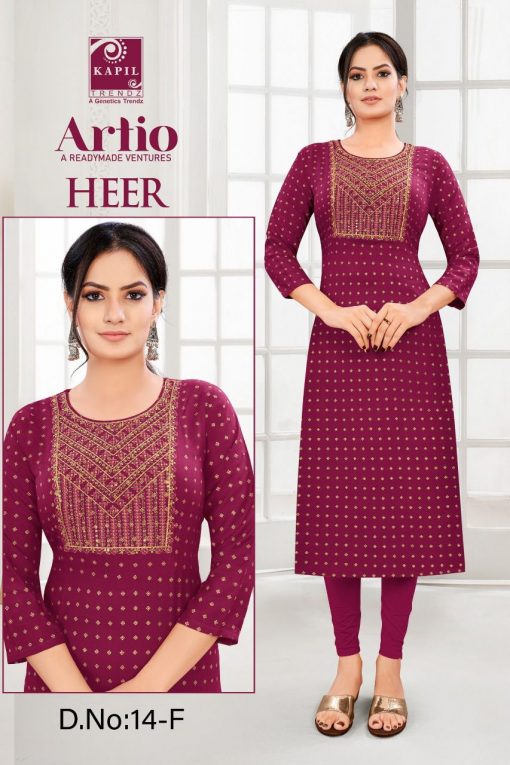 Artio Heer by Kapil Trendz Kurti Wholesale Catalog 8 Pcs 4 510x765 - Artio Heer by Kapil Trendz Kurti Wholesale Catalog 32 Pcs