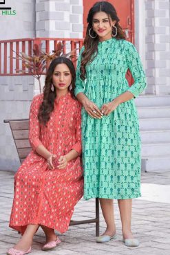 Blue Hills Ikke Cotton Vol 1 Kurti Wholesale Catalog 6 Pcs