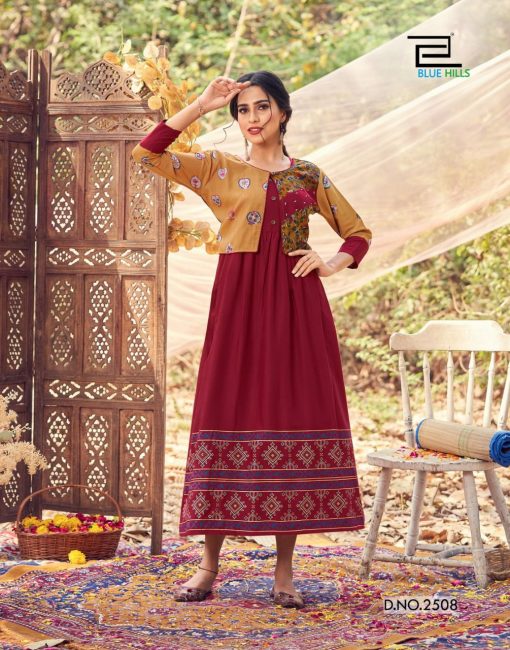 Blue Hills Trend Vol 25 Kurti Wholesale Catalog 10 Pcs 12 510x650 - Blue Hills Trend Vol 25 Kurti Wholesale Catalog 10 Pcs