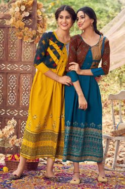 Blue Hills Trend Vol 25 Kurti Wholesale Catalog 10 Pcs