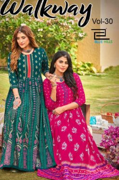 Blue Hills Walkway Vol 30 Kurti Wholesale Catalog 9 Pcs