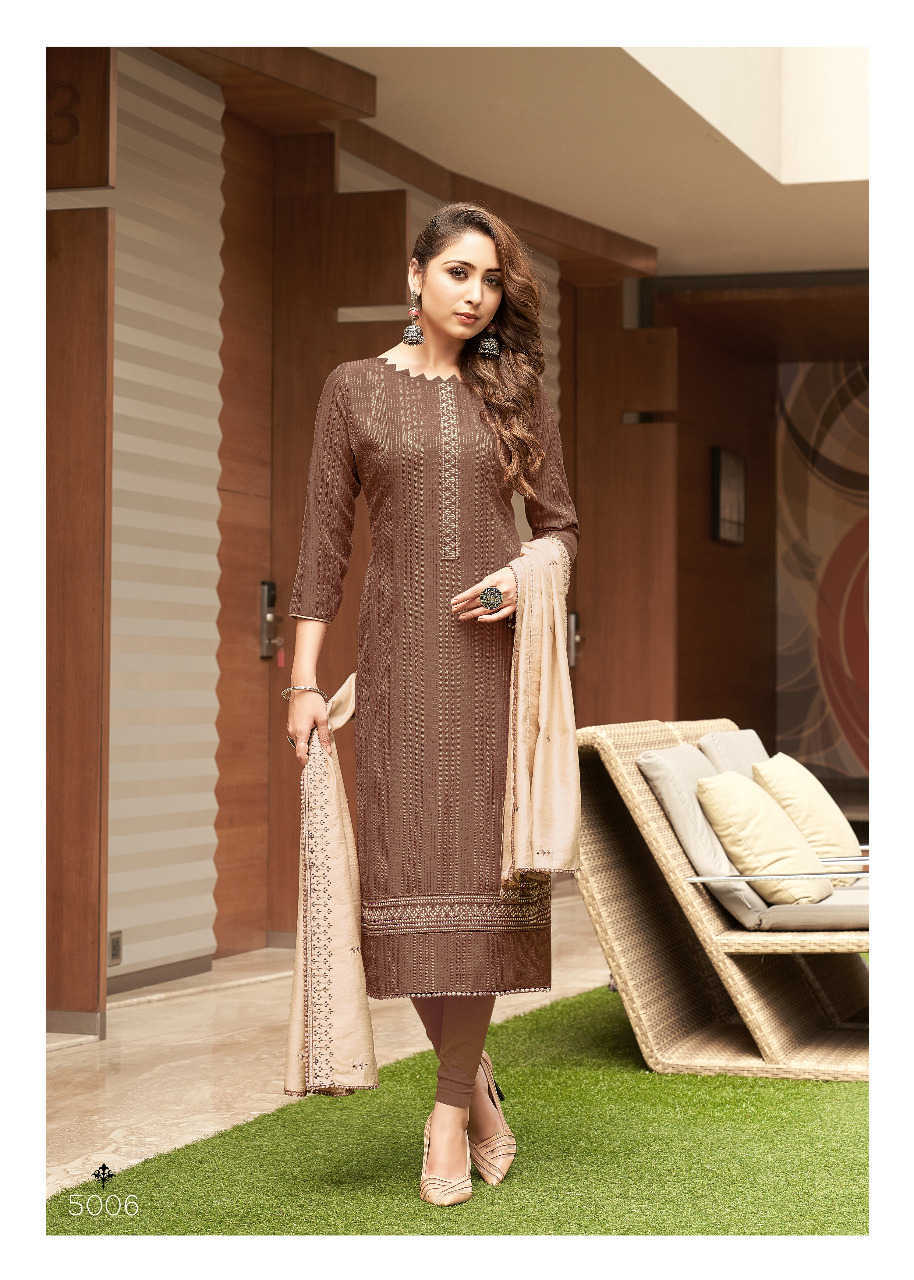 Buy Art Silk Trendy Salwar Suit Online - Salwar Kameez