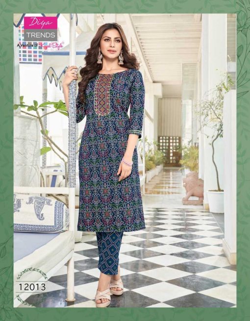 Diya Trends Bibas Vol 12 by Kajal Style Kurti with Palazzo or Pant Wholesale Catalog 14 Pcs 8 510x655 - Diya Trends Biba’s Vol 12 by Kajal Style Kurti with Palazzo or Pant Wholesale Catalog 14 Pcs