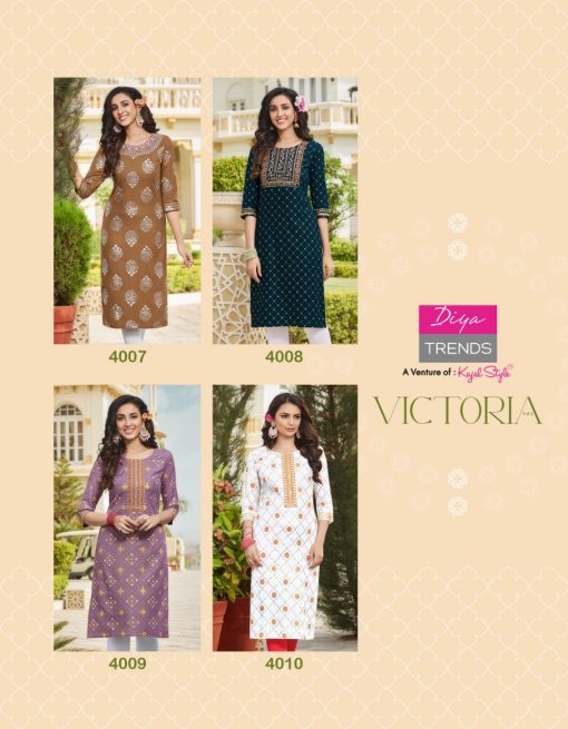 Diya Trends Victoria Vol 5 by Kajal Style Kurti Wholesale Catalog 10 Pcs 15 510x655 - Diya Trends Victoria Vol 5 by Kajal Style Kurti Wholesale Catalog 10 Pcs