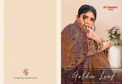 Hi Selection Golden Leaf Saree Sari Wholesale Catalog 8 Pcs 1 510x349 - Hi Selection Golden Leaf Saree Sari Wholesale Catalog 8 Pcs