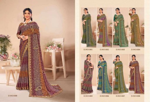Hi Selection Golden Leaf Saree Sari Wholesale Catalog 8 Pcs 8 510x349 - Hi Selection Golden Leaf Saree Sari Wholesale Catalog 8 Pcs
