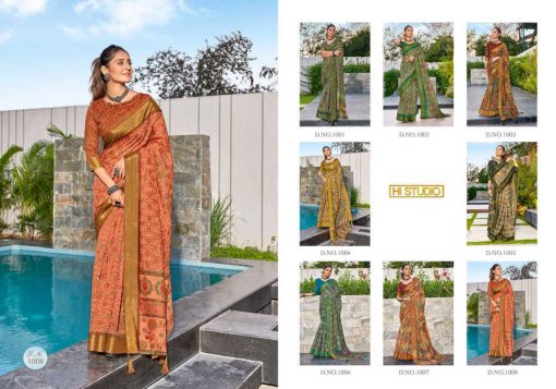 Hi Studio Rangat Saree Sari Wholesale Catalog 8 Pcs 9 510x357 - Hi Studio Rangat Saree Sari Wholesale Catalog 8 Pcs