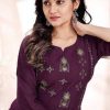 Kalaroop Creamy by Kajree Kurti Wholesale Catalog 6 Pcs