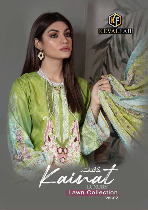 Keval Fab Kainat Luxury Lawn Collection Vol 2 Salwar Suit Wholesale Catalog 6 Pcs 1 510x720 - Keval Fab Kainat Luxury Lawn Collection Vol 2 Salwar Suit Wholesale Catalog 6 Pcs