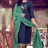 Kiana Kashida Kurti with Dupatta Bottom Wholesale Catalog 8 Pcs