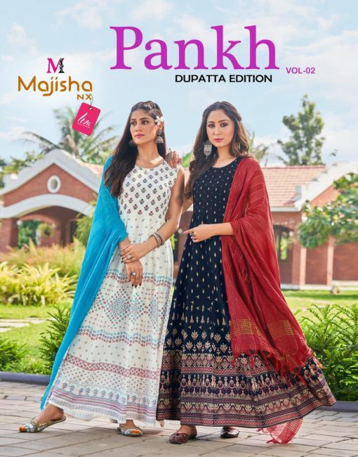 Majisha Nx Pankh Vol 2 Dupatta Edition Kurti with Dupatta Wholesale Catalog 8 Pcs 1 510x650 - Majisha Nx Pankh Vol 2 Dupatta Edition Kurti with Dupatta Wholesale Catalog 8 Pcs