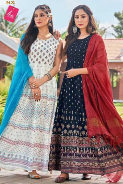 Majisha Nx Pankh Vol 2 Dupatta Edition Kurti with Dupatta Wholesale Catalog 8 Pcs