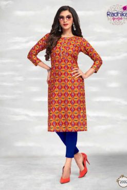 Radhika Traditional Vol 2 Kurti Wholesale Catalog 12 Pcs