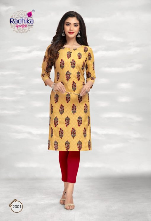 Radhika Traditional Vol 2 Kurti Wholesale Catalog 12 Pcs 4 510x746 - Radhika Traditional Vol 2 Kurti Wholesale Catalog 12 Pcs