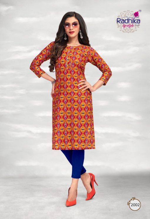 Radhika Traditional Vol 2 Kurti Wholesale Catalog 12 Pcs 6 510x746 - Radhika Traditional Vol 2 Kurti Wholesale Catalog 12 Pcs