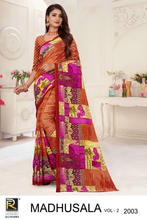 Ranjna Madhusala Vol 2 Saree Sari Wholesale Catalog 8 Pcs 6 510x765 - Ranjna Madhusala Vol 2 Saree Sari Wholesale Catalog 8 Pcs