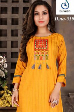 Suvesh Crystal Vol 1 Kurti Wholesale Catalog 6 Pcs