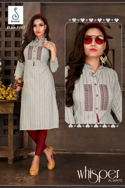 Suvesh Crystal Vol 1 Kurti Wholesale Catalog 6 Pcs 4 510x765 - Suvesh Crystal Vol 1 Kurti Wholesale Catalog 6 Pcs