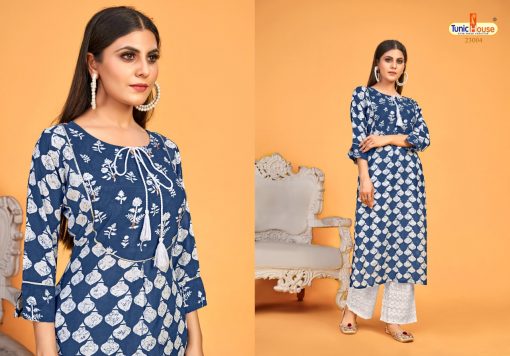 Tunic House Blue Sky Kurti with Palazzo Wholesale Catalog 4 Pcs 1 510x356 - Tunic House Blue Sky Kurti with Palazzo Wholesale Catalog 4 Pcs