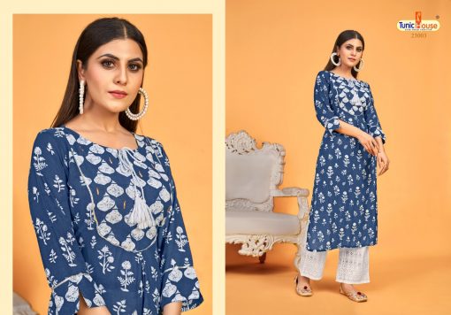 Tunic House Blue Sky Kurti with Palazzo Wholesale Catalog 4 Pcs 3 510x356 - Tunic House Blue Sky Kurti with Palazzo Wholesale Catalog 4 Pcs