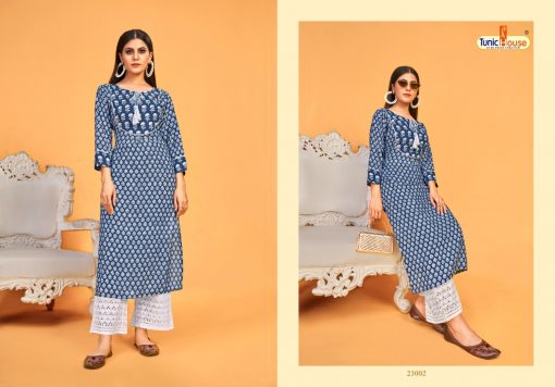 Tunic House Blue Sky Kurti with Palazzo Wholesale Catalog 4 Pcs 5 510x356 - Tunic House Blue Sky Kurti with Palazzo Wholesale Catalog 4 Pcs