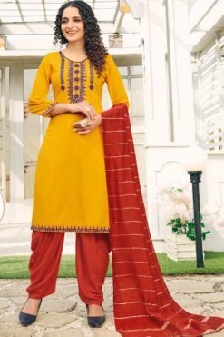 Tunic House N4U Patiyala Kurti with Dupatta Bottom Wholesale Catalog 4 Pcs