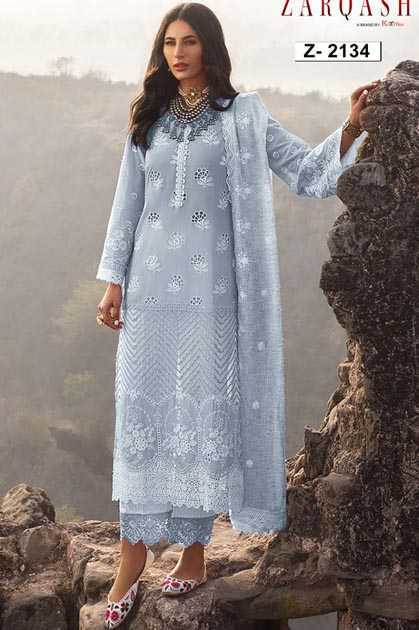 Zarqash Zainab Chikankari 22 by Khayyira Salwar Suit Wholesale Catalog 6 Pcs