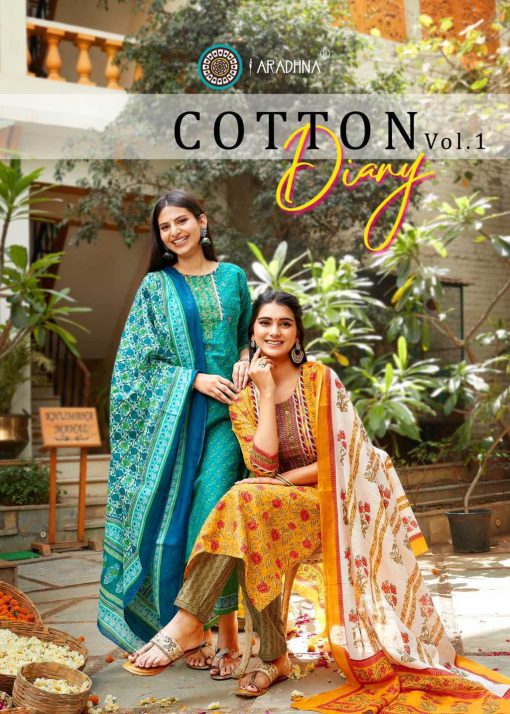 Aradhna Cotton Diary Vol 1 Kurti with Dupatta Bottom Wholesale Catalog 12 Pcs 2 510x714 - Aradhna Cotton Diary Vol 1 Kurti with Dupatta Bottom Wholesale Catalog 12 Pcs