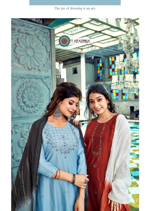 Aradhna Hand Work Vol 4 Kurti with Dupatta Bottom Wholesale Catalog 6 Pcs 12 510x715 - Aradhna Hand Work Vol 4 Kurti with Dupatta Bottom Wholesale Catalog 6 Pcs