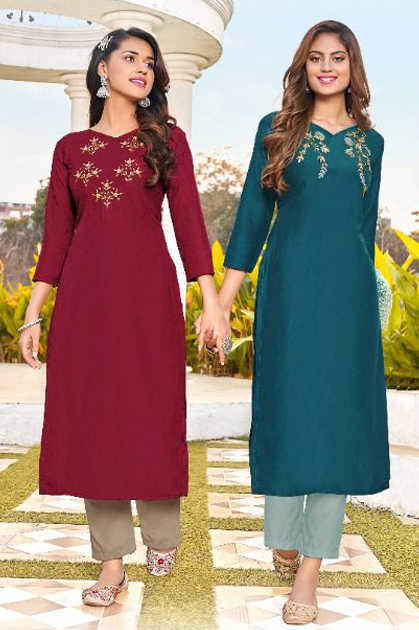 AD PINK DESIGNER KURTI WHOLESALE