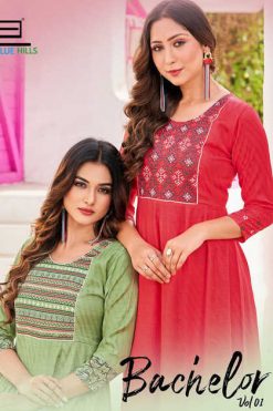 Blue Hills Bachelor Vol 1 Kurti Wholesale Catalog 8 Pcs