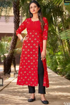 Blue Hills First Date Vol 5 Kurti Wholesale Catalog 8 Pcs