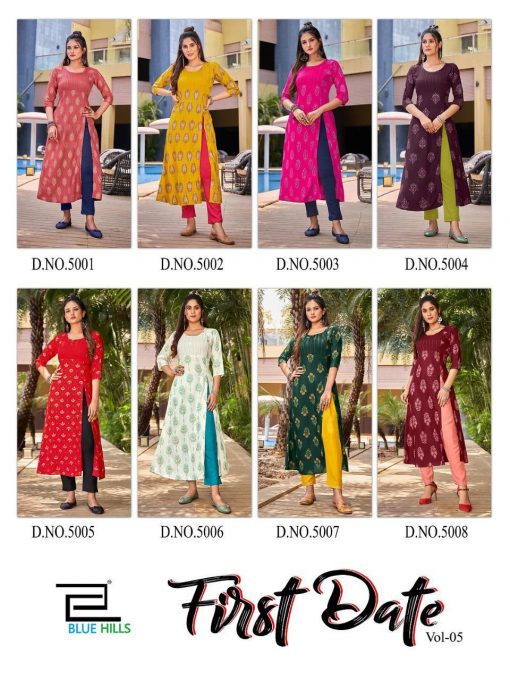 Blue Hills First Date Vol 5 Kurti Wholesale Catalog 8 Pcs 9 510x680 - Blue Hills First Date Vol 5 Kurti Wholesale Catalog 8 Pcs