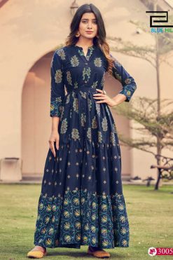 Blue Hills Florencia Vol 3 Kurti Wholesale Catalog 8 Pcs