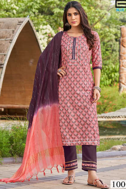 Anju Fabrics Bell Bottom Bamber Silk Party Wear Kurtis With Bottom Pan