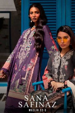 Deepsy Sana Safinaz Muzlin 22 Vol 3 Salwar Suit Wholesale Catalog 6 Pcs