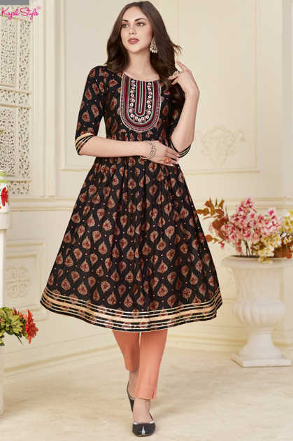 Diya Trends Fashion Samora Vol 1 by Kajal Style Kurti with Pant Wholesale Catalog 10 Pcs