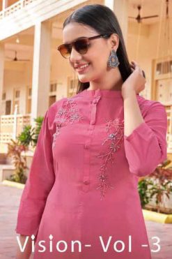 Kalaroop Vision Vol 3 by Kajree Kurti Wholesale Catalog 6 Pcs