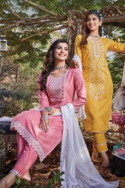 Kiana Lucknowi Vol 3 Kurti with Dupatta Bottom Wholesale Catalog 6 Pcs