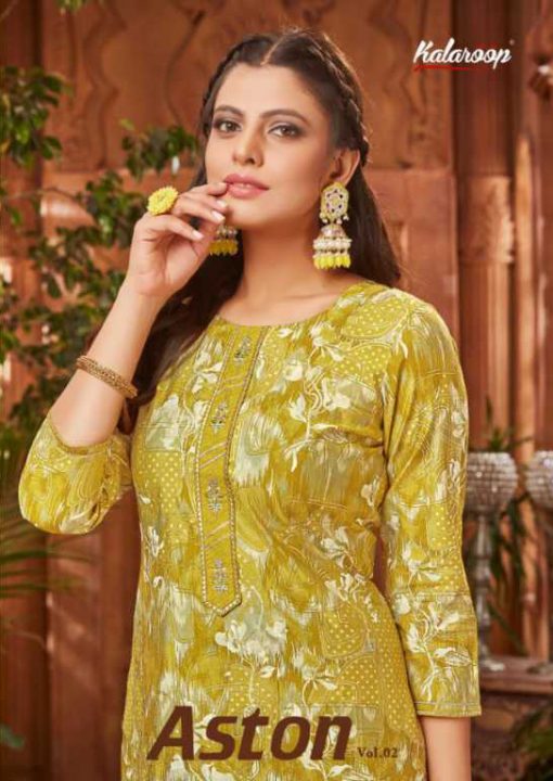 Kivi Aston Vol 2 by Kajree Kurti with Pant Wholesale Catalog 4 Pcs 7 510x720 - Kivi Aston Vol 2 by Kajree Kurti with Pant Wholesale Catalog 4 Pcs