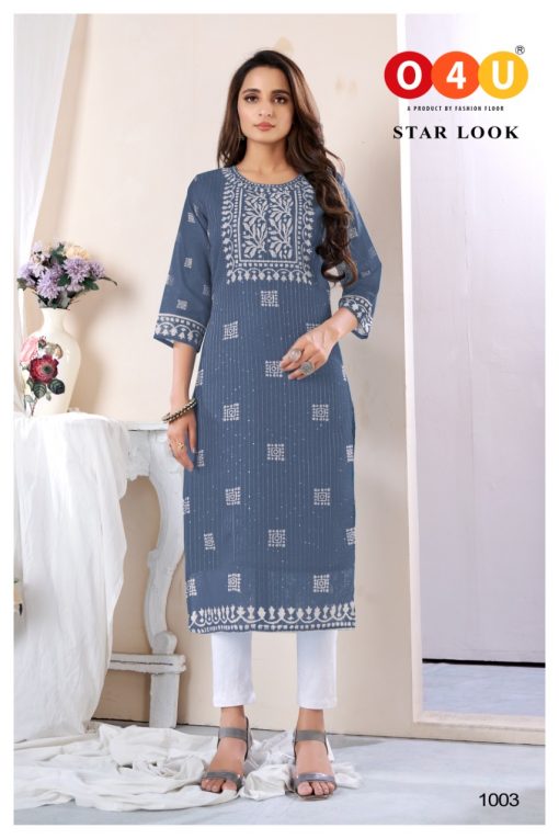 O4U Star Look by Fashion Floor Kurti Wholesale Catalog 8 Pcs 3 510x765 - O4U Star Look by Fashion Floor Kurti Wholesale Catalog 8 Pcs