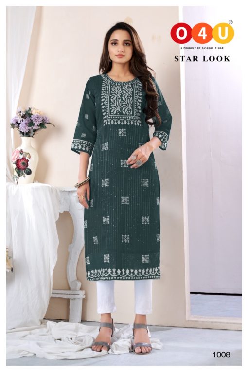 O4U Star Look by Fashion Floor Kurti Wholesale Catalog 8 Pcs 8 510x765 - O4U Star Look by Fashion Floor Kurti Wholesale Catalog 8 Pcs